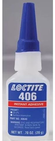 Клей Loctite 406 моментального действия, цианакрилатный (для резины и пластмассы) - Loctite/40620
