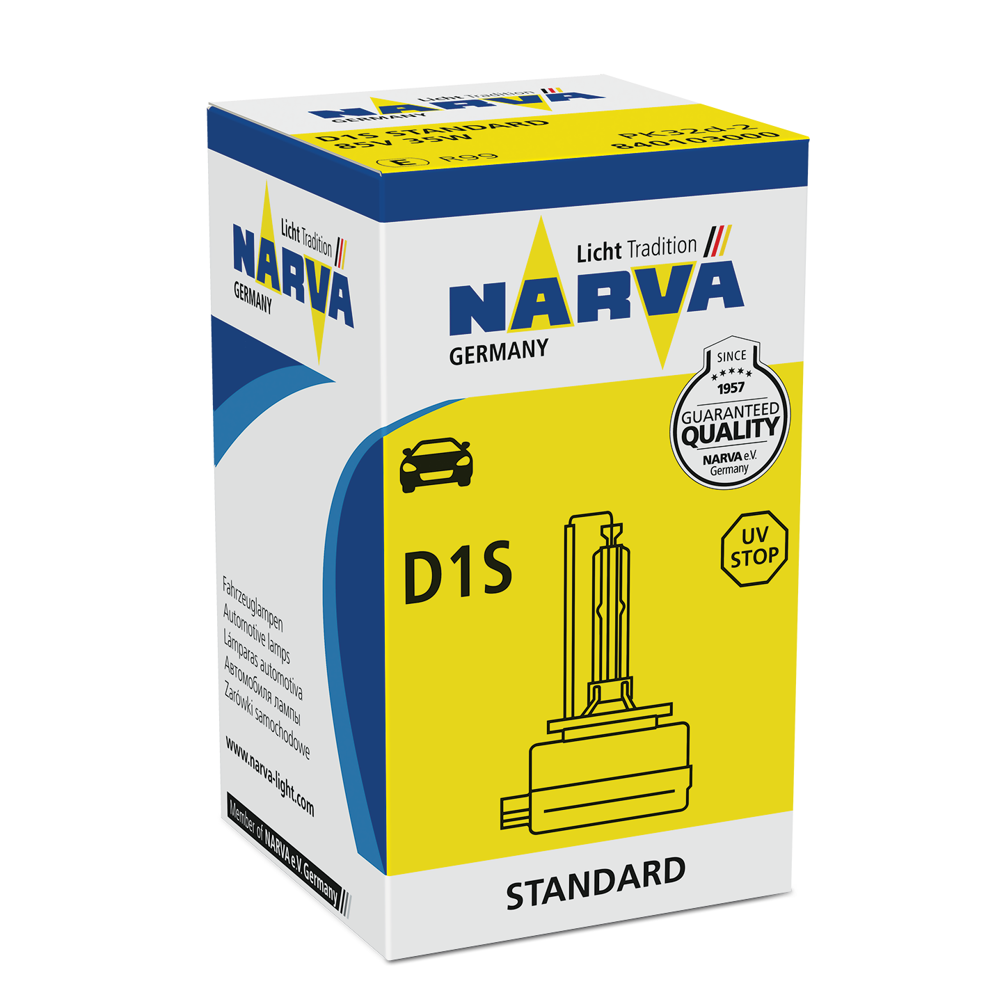 Лампа ксеноновая D1S 85V/35W/PK32d-2 - NARVA/840103000