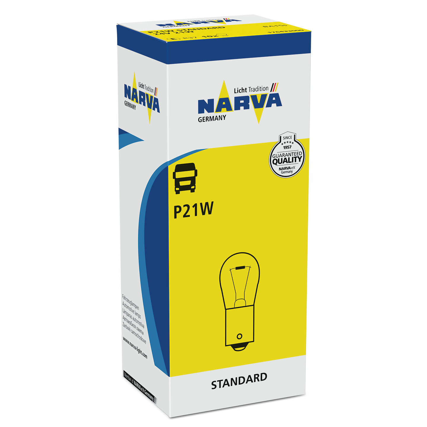 Лампа 24V P21W BA15s - NARVA/17643