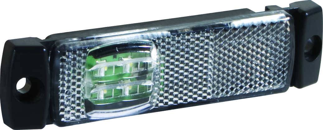 Фонарь габаритный LED 24V/12V/1.3W белый 130x32х20мм SCHMITZ - FRISTOM/FT018BLED