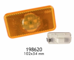 Фонарь габаритный VOLVO светодиодный желтый (102x54)