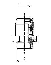 Соединитель 08/М14х1,5 нар. резьба - RAUFOSS/6237234