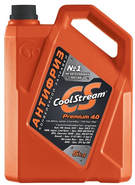 Антифриз CoolStream Premium 40  5кг - ТЕХНОФОРМ/CS-010102