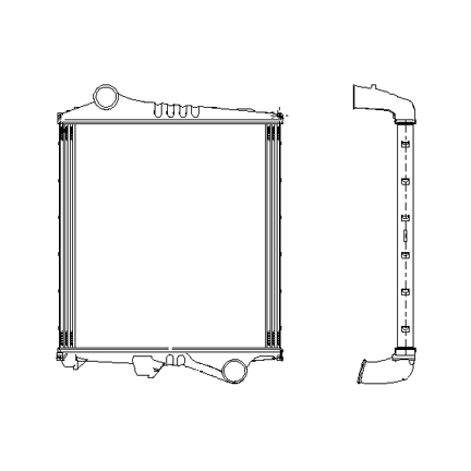 Интеркулер VOLVO FH 910x897x62мм, 9/2005-> - NRF/309304