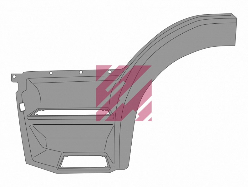 Подножка MB ACTROS левая - MARSHALL/M3100916