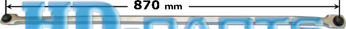 Тяга стеклоочистителя SCANIA-4 L=875мм между рычагами - HD Parts/318450