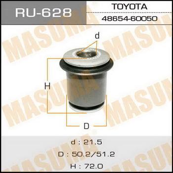 Сайлентблок Toyota LC Prado 150 нижнего рычага, передний - MASUMA/RU628