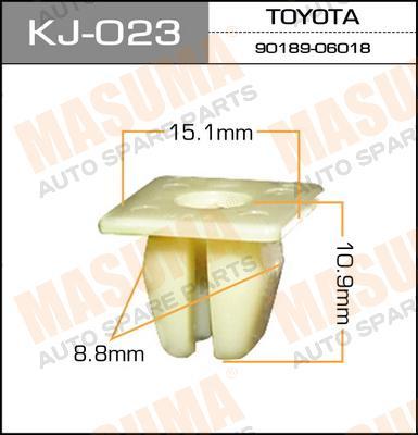 Клипса TOYOTA крепления защиты двигателя - Masuma/KJ023