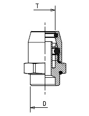 Соединитель 16/М22х1,5 нар. резьба (трубка 16х2,0) - RAUFOSS/6237457