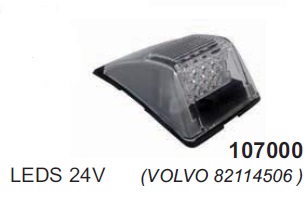 Указатель поворота VOLVO FH new угловой левый 08=>светодиод. - VIGNAL/107000