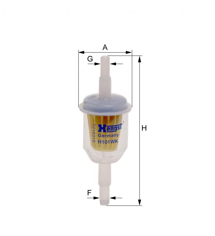 Фильтр топливный EBERSPACHER (KL13) - HENGST/H101WK
