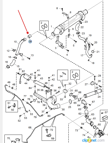 Втулка SCANIA системы EGR - SCANIA/1789713