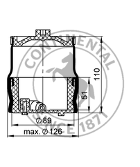 Пневмоподушка сиденья водителя SСANIA-4/P/R/MB/MAN/VOLVO/IVECO - SCANIA/1498864