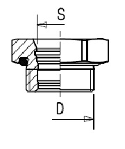 Переходник М22х1,5/Р5 внутр. - RAUFOSS/6237057