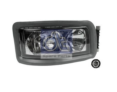 Фара MAN TGA правая электрокорр. H7/H7 - DT Spare Parts/331009