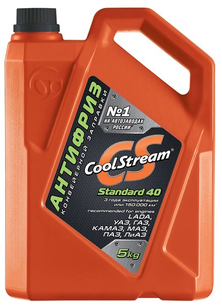 Антифриз CoolStream Standart 40 5кг - ТЕХНОФОРМ/CS-010202